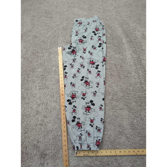Disney Mickey Mouse Pajama Pants Mens Large Gray Pull On Sleep Loungewear - Picture 5 of 7